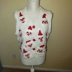 Michael Simon ugly christmas Sweater vest